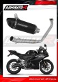 impianto di scarico completo con silenziatore DOMINATOR Full System HP8 nero adatto alla moto Yamaha YZF R125 2019 - 2020 2