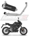 impianto di scarico completo con silenziatore DOMINATOR Full System OV G2 nero adatto alla moto Yamaha MT 125 2021 - 2024