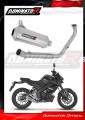 impianto di scarico completo con silenziatore DOMINATOR Full System OV G2 adatto alla moto Yamaha MT 125 2021 - 2024 2