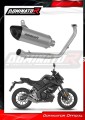 impianto di scarico completo con silenziatore DOMINATOR Full System titanio HP8 adatto alla moto Yamaha MT 125 2021 - 2024 2