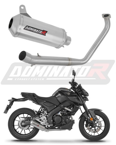 impianto di scarico completo con silenziatore DOMINATOR Full System OV G2 adatto alla moto Yamaha MT 125 2020
