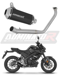 Yamaha MT 125 2020 Impianto di scarico Collettori Marmitta Silenziatore OV G2 NERO + dB killer
