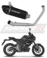 impianto di scarico completo con silenziatore DOMINATOR Full System HP8 nero adatto alla moto Yamaha MT 125 2020