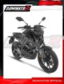impianto di scarico completo con silenziatore DOMINATOR Full System OV G2 nero adatto alla moto Yamaha MT 125 2020  6
