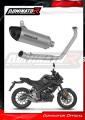 impianto di scarico completo con silenziatore DOMINATOR Full System titanio HP8 adatto alla moto Yamaha MT 125 2020  2