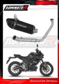 impianto di scarico completo con silenziatore DOMINATOR Full System HP8 nero adatto alla moto Yamaha MT 125 2020  2
