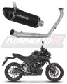 impianto di scarico completo con silenziatore DOMINATOR Full System HP8 nero adatto alla moto Yamaha MT 125 2024 - 2026