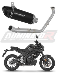 Yamaha MT 125 2024 - 2026 (Euro 5+) Impianto di scarico Collettori Marmitta Silenziatore HP8 NERO + dB killer