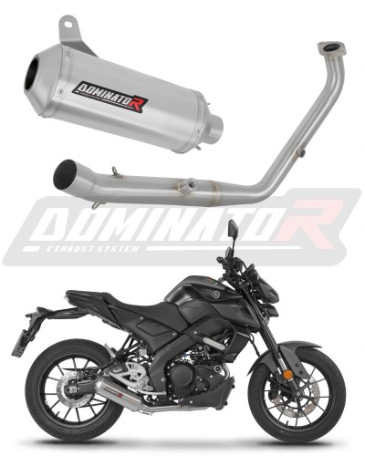 impianto di scarico completo con silenziatore DOMINATOR Full System OV G2 adatto alla moto Yamaha MT 125 2024 - 2026