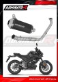 impianto di scarico completo con silenziatore DOMINATOR Full System OV G2 nero adatto alla moto Yamaha MT 125 2024 - 2026 2