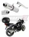 scarico silenziatore DOMINATOR omologato rotondo adatto alla moto GSX 750 INAZUMA 1998 - 2003