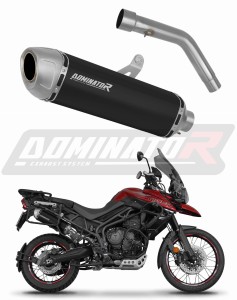Triumph Tiger 800 XCA 2018 - 2020 Terminale di Scarico Marmitta Silenziatore S6 NERO + dB killer