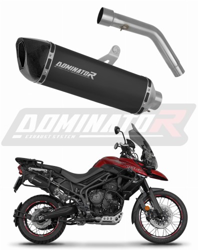 scarico silenziatore DOMINATOR HP6 nero adatto alla moto Triumph Tiger 800 XCA 2018 - 2020