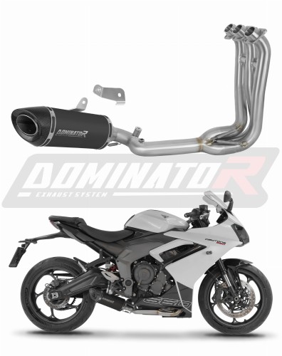 scarico silenziatore DOMINATOR HP8 nero adatto alla moto Triumph Daytona 660 2024 - 2026