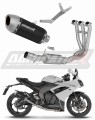 scarico silenziatore DOMINATOR S6 nero adatto alla moto Triumph Daytona 660 2024 - 2026