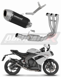 Triumph Daytona 660 2024 - 2026 Impianto di scarico Collettori Marmitta Silenziatore S6 NERO + dB killer