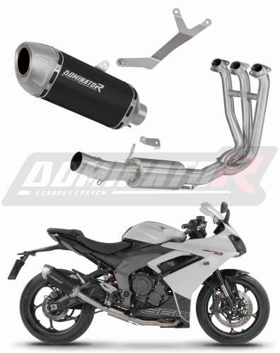 scarico silenziatore DOMINATOR S6 nero adatto alla moto Triumph Daytona 660 2024 - 2026