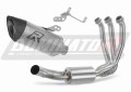 impianto di scarico completo con silenziatore DOMINATOR Full System titanio HP8 adatto alla moto CF MOTO 675 NK 2024 - 2026