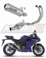 impianto di scarico completo con silenziatore DOMINATOR Full System OV G2 adatto alla moto Yamaha YZF-R3 2025 - 2026