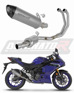 Yamaha YZF-R3 2025 - 2026 Impianto di scarico Collettori Marmitta Silenziatore Titanio HP8 EX + dB killer
