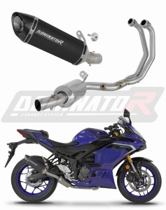 Yamaha YZF-R3 2025 - 2026 Impianto di scarico Collettori Marmitta Silenziatore HP8 EX NERO + dB killer