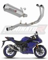 impianto di scarico completo con silenziatore DOMINATOR Full System OV G2 adatto alla moto Yamaha YZF-R3 2025 - 2026