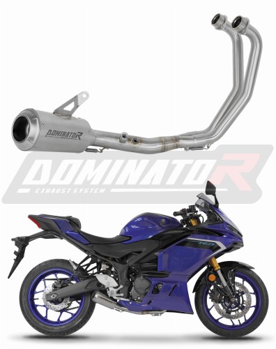 impianto di scarico completo con silenziatore DOMINATOR Full System GPS adatto alla moto Yamaha YZF-R3 2025 - 2026