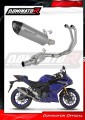 impianto di scarico completo con silenziatore DOMINATOR Full System titanio HP8 adatto alla moto Yamaha YZF-R3 2025 - 2026 2