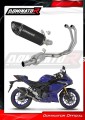 impianto di scarico completo con silenziatore DOMINATOR Full System HP8 nero adatto alla moto Yamaha YZF-R3 2025 - 2026 2