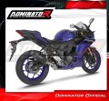 impianto di scarico completo con silenziatore DOMINATOR Full System HP8 nero adatto alla moto Yamaha YZF-R3 2025 - 2026 4