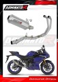 impianto di scarico completo con silenziatore DOMINATOR Full System OV G2 adatto alla moto Yamaha YZF-R3 2025 - 2026 2