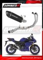 impianto di scarico completo con silenziatore DOMINATOR Full System HP8 nero adatto alla moto Yamaha YZF-R3 2025 - 2026 2