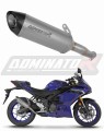 scarico silenziatore DOMINATOR titanio HP8 adatto alla moto Yamaha YZF-R3 2019 - 2024