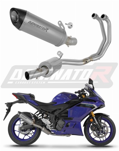 complete exhaust system with muffler DOMINATOR Full System titanium HP8 fits to Yamaha YZFR3 2019  2024