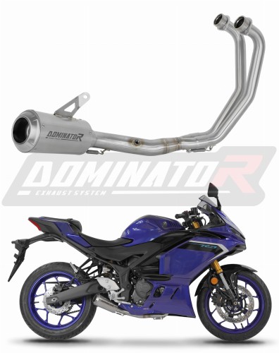 complete exhaust system with muffler DOMINATOR Full System GPS fits to Yamaha YZFR3 2019  2024