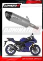 scarico silenziatore DOMINATOR titanio HP8 adatto alla moto Yamaha YZF-R3 2019 - 2024 2