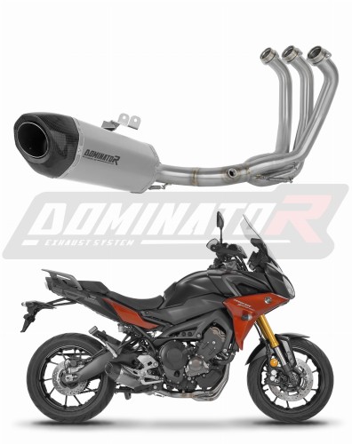 impianto di scarico completo con silenziatore DOMINATOR Full System titanio HP5 adatto alla moto Yamaha MT 09 Tracer 900 / GT 2015 - 2020
