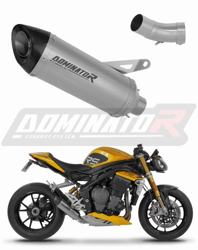 scarico silenziatore DOMINATOR titanio HP8 adatto alla moto Triumph Speed Triple 1200 RS / RR 2021 - 2024