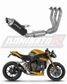 impianto di scarico completo con silenziatore DOMINATOR Full System GPF nero adatto alla moto Triumph Speed Triple 1200 RS / RR 2021 - 2024