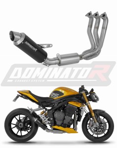Triumph Speed Triple 1200 RS / RR 2021 - 2024 Impianto di scarico Collettori Marmitta Silenziatore GPF NERO + dB killer