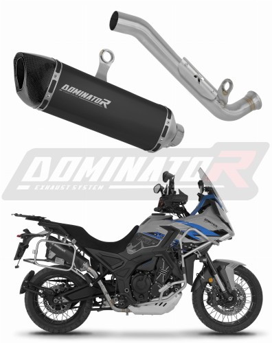 wydech tłumik DOMINATOR HP6 CZARNY pasujący do motocykla Zontes 703F 2025 - 2026