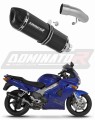 scarico silenziatore DOMINATOR HP1 nero adatto alla moto Honda VFR 800 Fi 1998 - 2001