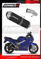 scarico silenziatore DOMINATOR OVR nero adatto alla moto Honda VFR 800 Fi 1998 - 2001 2