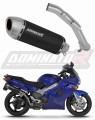 scarico silenziatore DOMINATOR S6 nero adatto alla moto Honda VFR 800 Fi 1998 - 2001