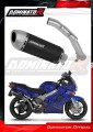 scarico silenziatore DOMINATOR S6 nero adatto alla moto Honda VFR 800 Fi 1998 - 2001 2