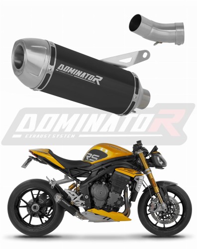 wydech tłumik DOMINATOR S3 CZARNY pasujący do motocykla Triumph Speed Triple 1200 RS / RR 2021 - 2024