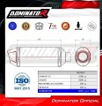 complete exhaust system with muffler DOMINATOR Full System S3 fits to Yamaha MT 09 Tracer 900 / GT 2015  2020 7