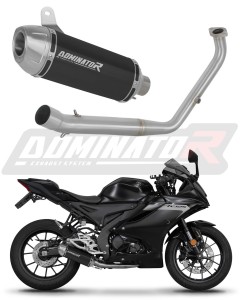 Yamaha YZF R125 2021 - 2024 (Euro 5) Impianto di scarico Collettori Marmitta Silenziatore S3 BLACK + dB killer