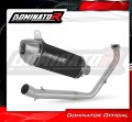 complete exhaust system with muffler DOMINATOR Full System S3 BLACK fits to Yamaha YZF R125 2021  2024 3