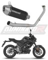 complete exhaust system with muffler DOMINATOR Full System S3 BLACK fits to Yamaha MT 125 2021  2024